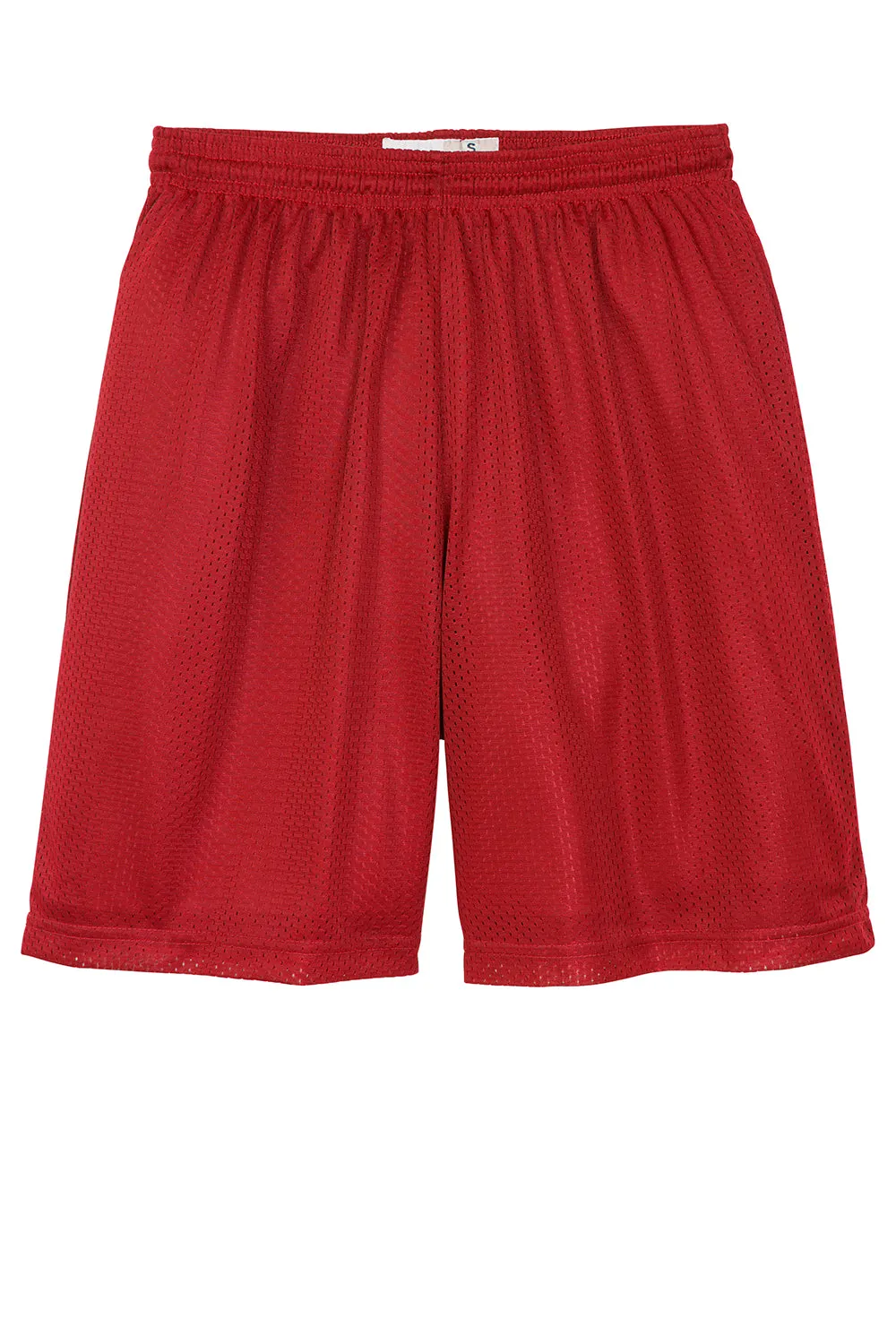 Sport-Tek Herren Feuchtigkeitstransportierende Classic Mesh Shorts - Echtes Rot - Ausverkauf