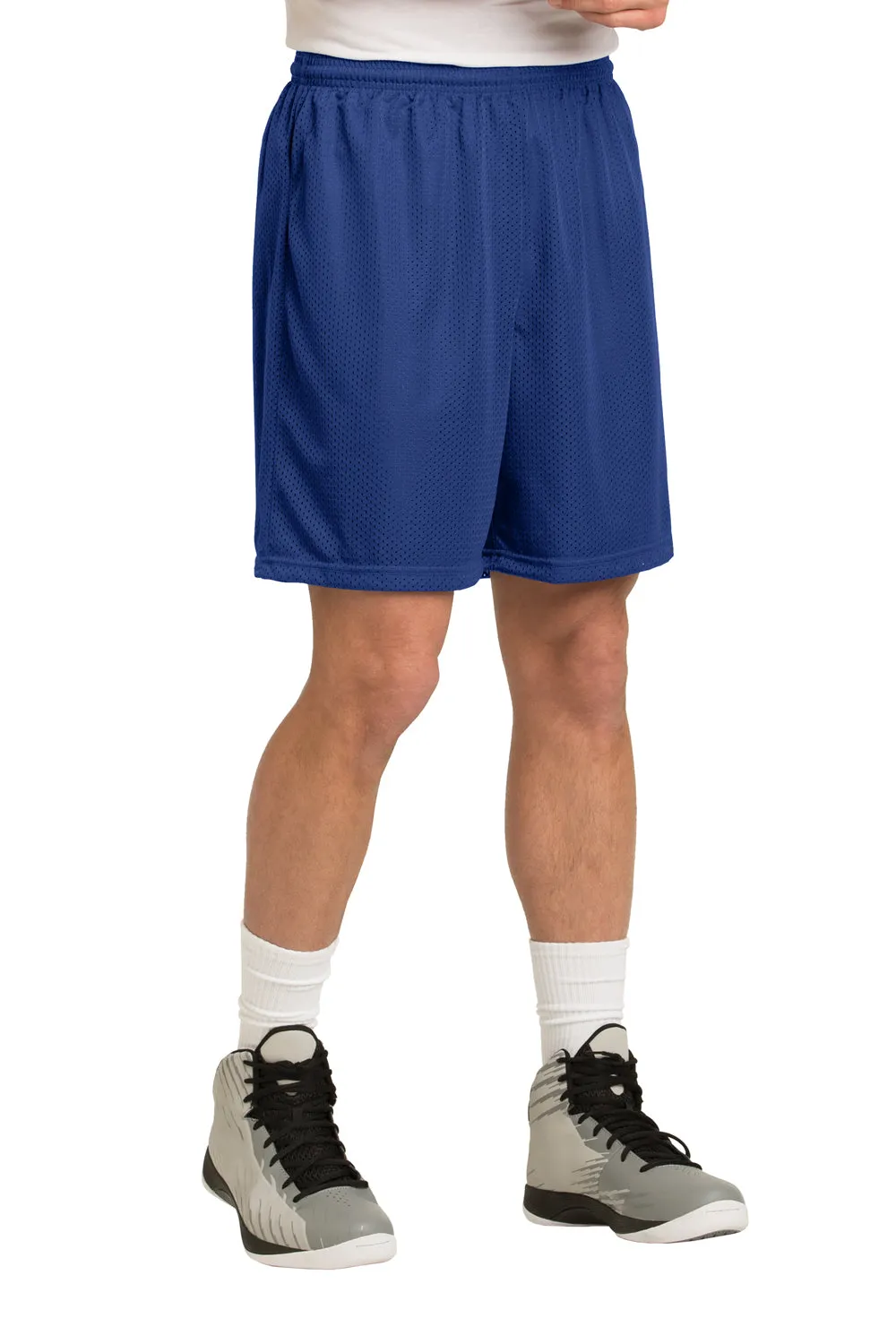 Sport-Tek Herren Feuchtigkeitstransportierende Classic Mesh Shorts - Echtes Königsblau - Ausverkauf