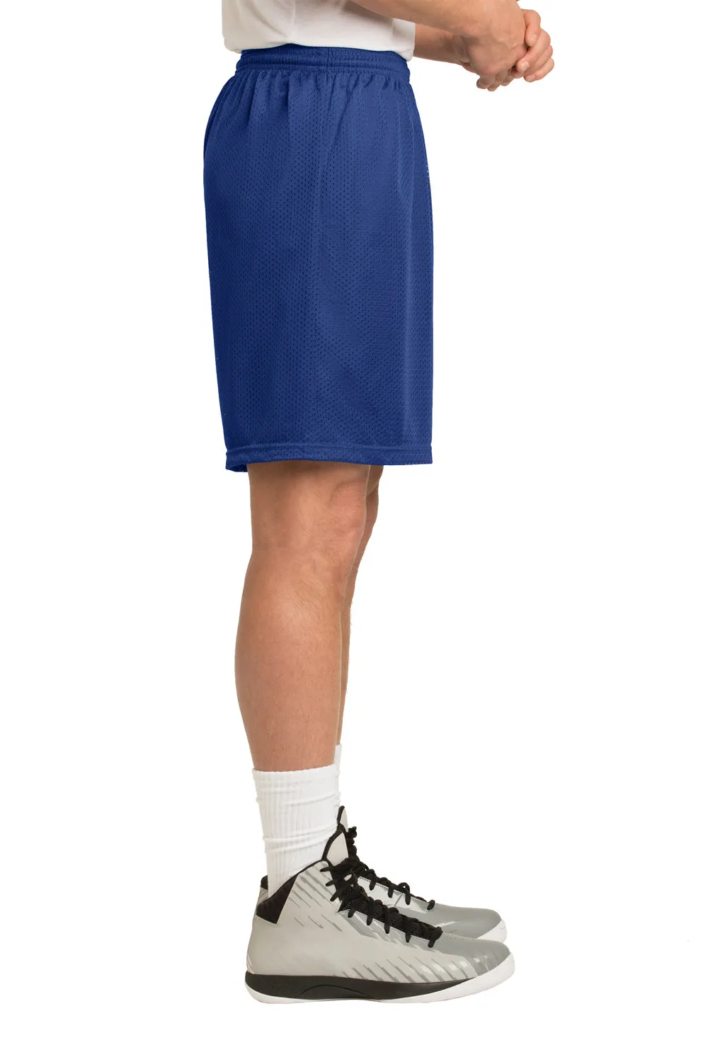 Sport-Tek Herren Feuchtigkeitstransportierende Classic Mesh Shorts - Echtes Königsblau - Ausverkauf