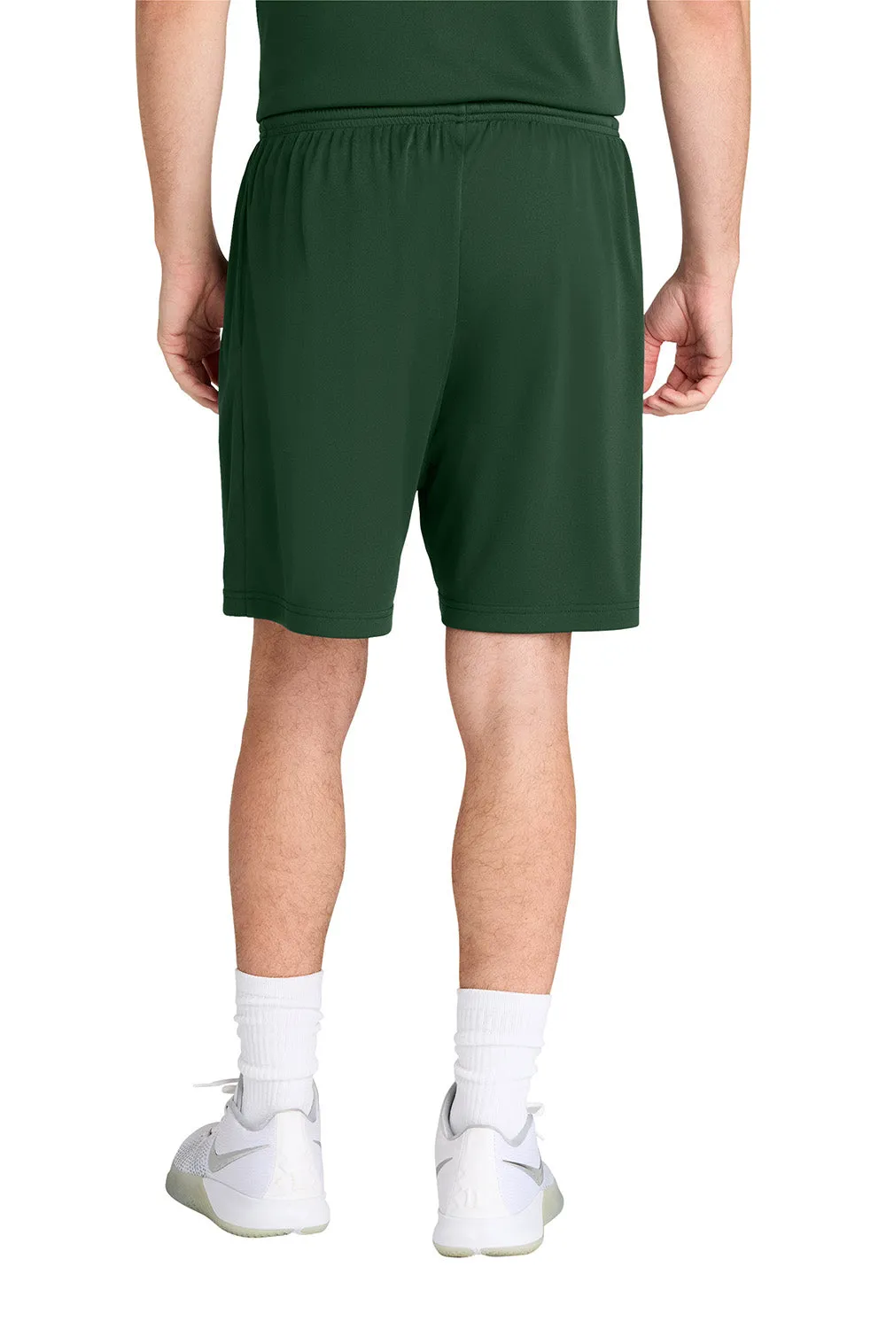 Sport-Tek Herren Feuchtigkeitstransportierende Wettkampf-Sportshorts mit Taschen - Waldgrün