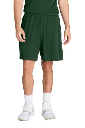 Sport-Tek Herren Feuchtigkeitstransportierende Wettkampf-Sportshorts mit Taschen - Waldgrün