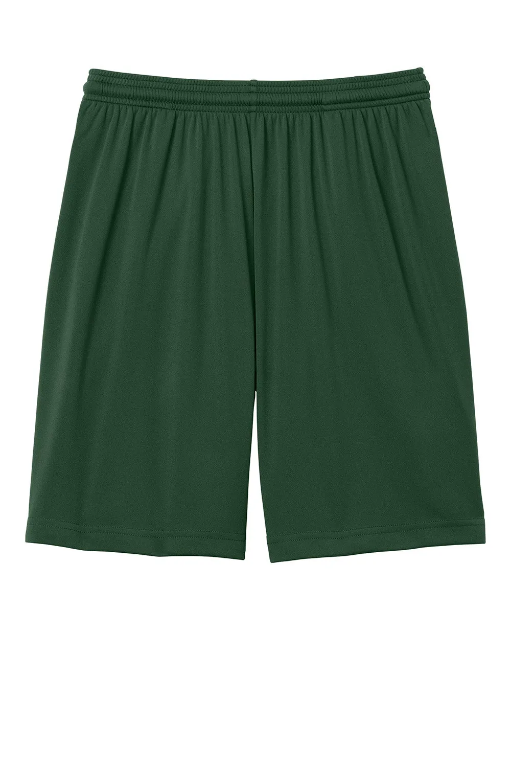 Sport-Tek Herren Feuchtigkeitstransportierende Wettkampf-Sportshorts mit Taschen - Waldgrün
