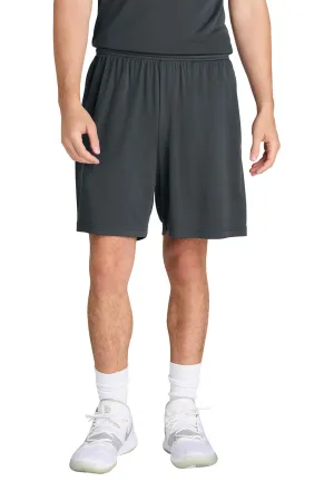Sport-Tek Herren Feuchtigkeitstransportierende Wettkampf-Sportshorts mit Taschen - Eisengrau