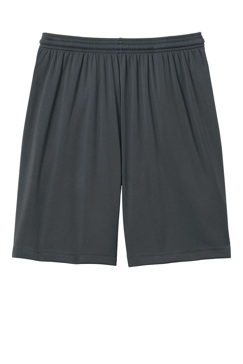 Sport-Tek Herren Feuchtigkeitstransportierende Wettkampf-Sportshorts mit Taschen - Eisengrau
