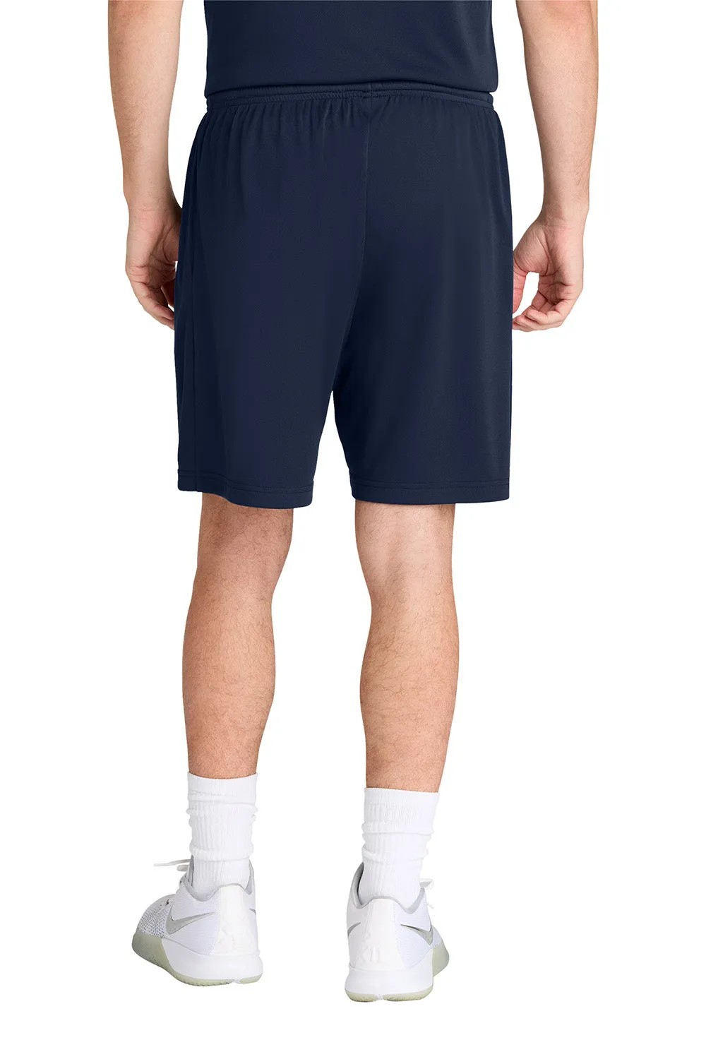 Sport-Tek Herren Feuchtigkeitstransportierende Wettkampf-Sportshorts mit Taschen - Echt Marineblau