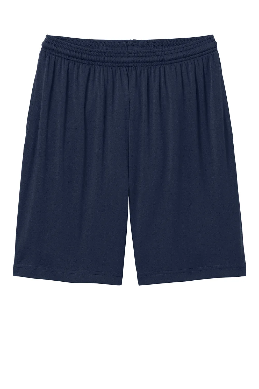 Sport-Tek Herren Feuchtigkeitstransportierende Wettkampf-Sportshorts mit Taschen - Echt Marineblau