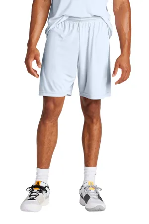 Sport-Tek Herren Feuchtigkeitstransportierende Wettkampf-Sportshorts - Weiß
