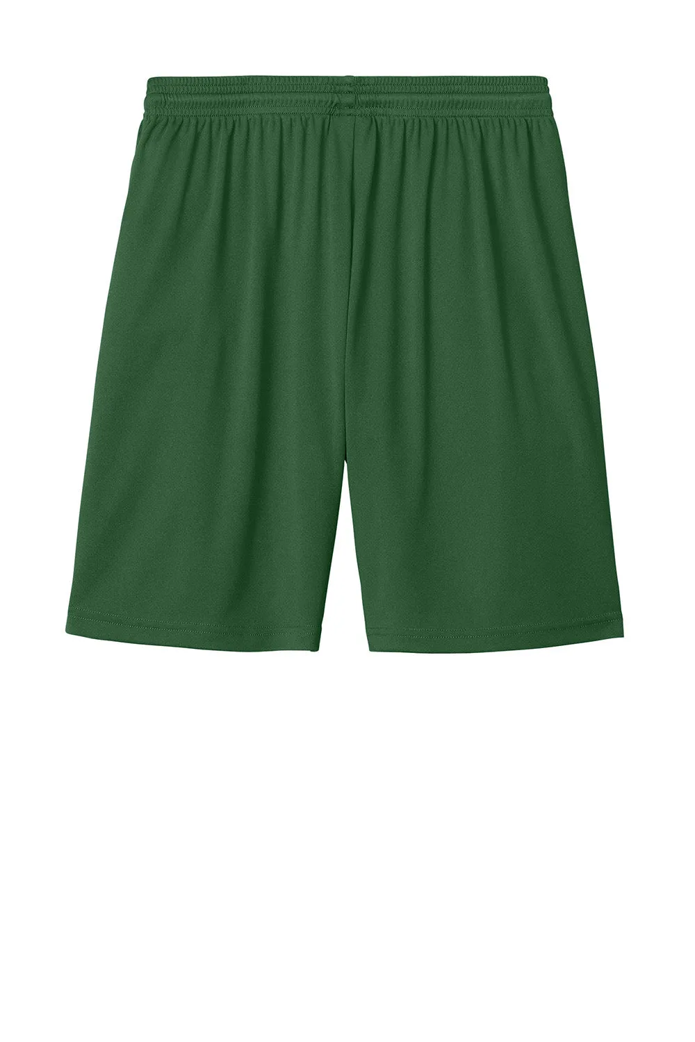 Sport-Tek Herren Feuchtigkeitstransportierende Competitor United Athletic Shorts - Waldgrün/Weiß
