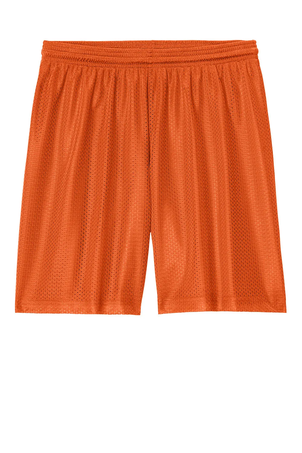 Sport-Tek Herren Feuchtigkeitstransportierende Mesh-Sportshorts - Tiefes Orange