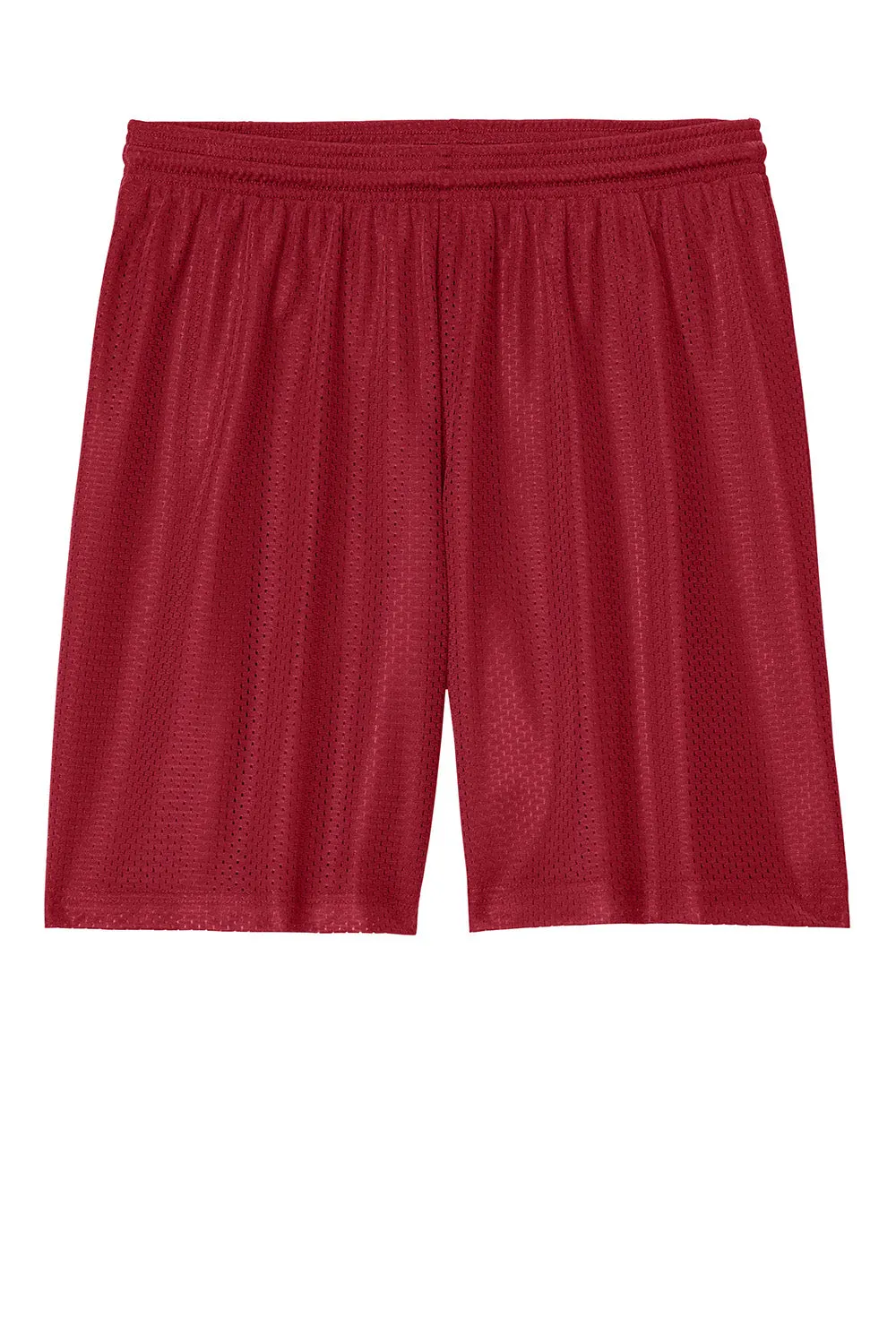 Sport-Tek Herren Feuchtigkeitstransportierende Mesh-Sportshorts - Tiefrot