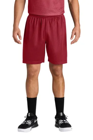 Sport-Tek Herren Feuchtigkeitstransportierende Mesh-Sportshorts - Tiefrot