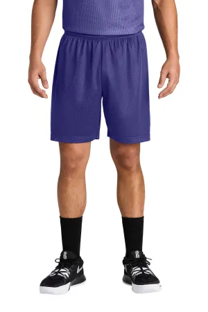 Sport-Tek Herren Feuchtigkeitstransportierende Mesh-Sportshorts - Lila
