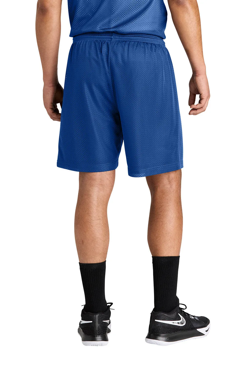 Sport-Tek Herren Feuchtigkeitstransportierende Mesh-Sportshorts - Echtes Königsblau