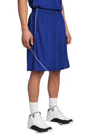 Sport-Tek Herren Feuchtigkeitstransportierende Mesh Reversible gespleißte Shorts - Echt Royalblau - Ausverkauf