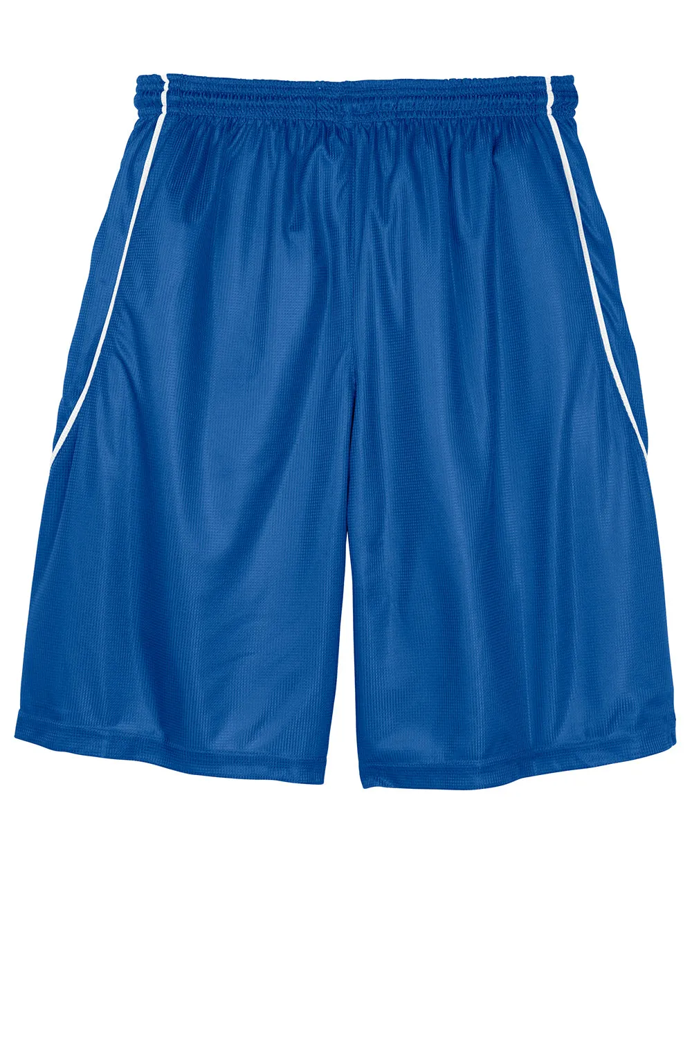 Sport-Tek Herren Feuchtigkeitstransportierende Mesh Reversible gespleißte Shorts - Echt Royalblau - Ausverkauf