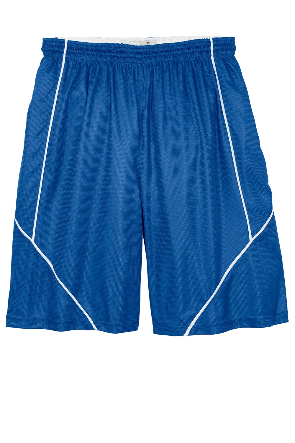 Sport-Tek Herren Feuchtigkeitstransportierende Mesh Reversible gespleißte Shorts - Echt Royalblau - Ausverkauf