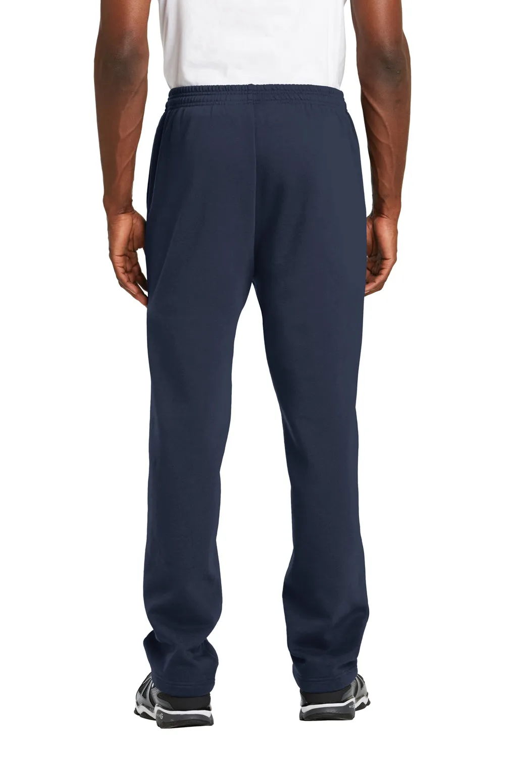 Sport-Tek Herren Sweatpants mit offenem Bund und Taschen - Echt Marineblau