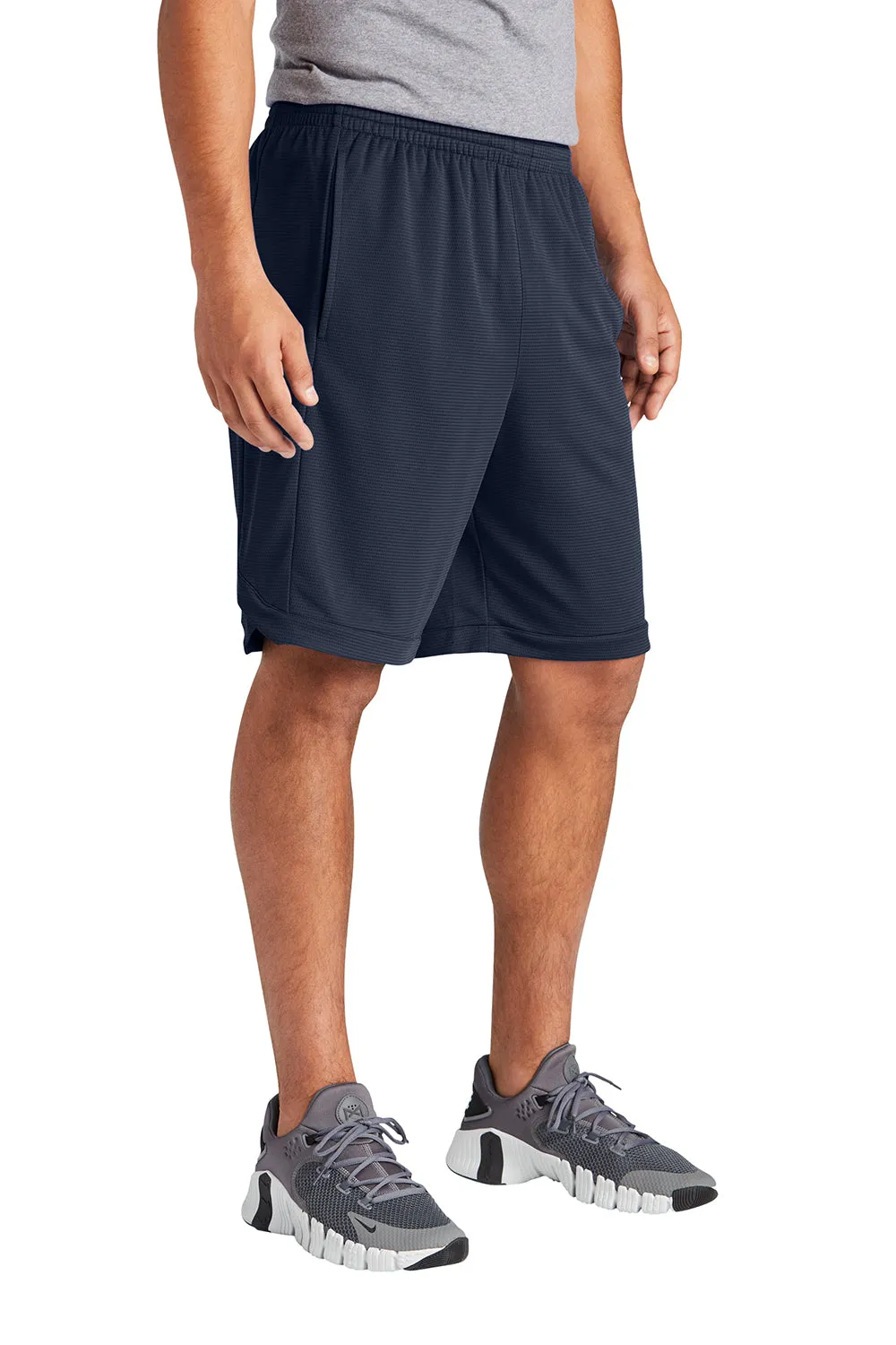 Sport-Tek Herren Position PosiCharge Shorts mit Taschen - Echt Marineblau