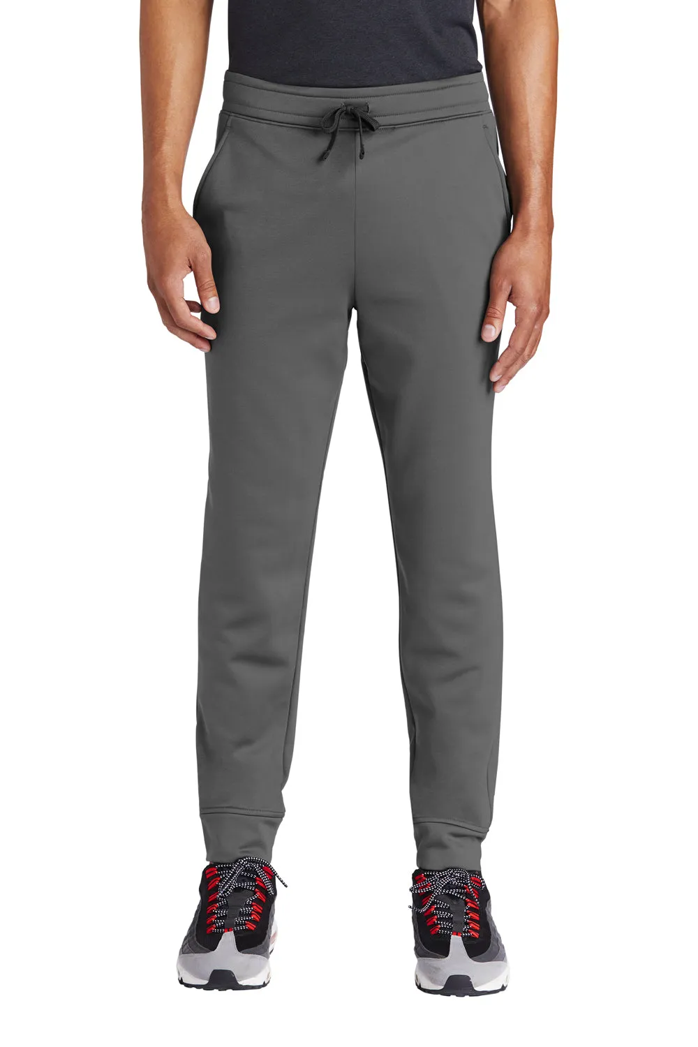 Sport-Tek Herren Sport Fleece Jogginghose mit Feuchtigkeitstransport und Taschen - Dunkles Rauchgrau