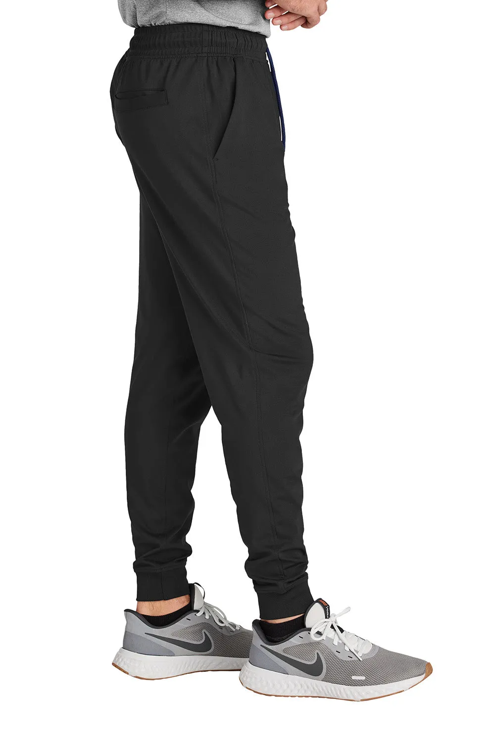 Sport-Tek Herren Sport-Wick Feuchtigkeitstransportierende Jogginghose mit Taschen - Schwarz