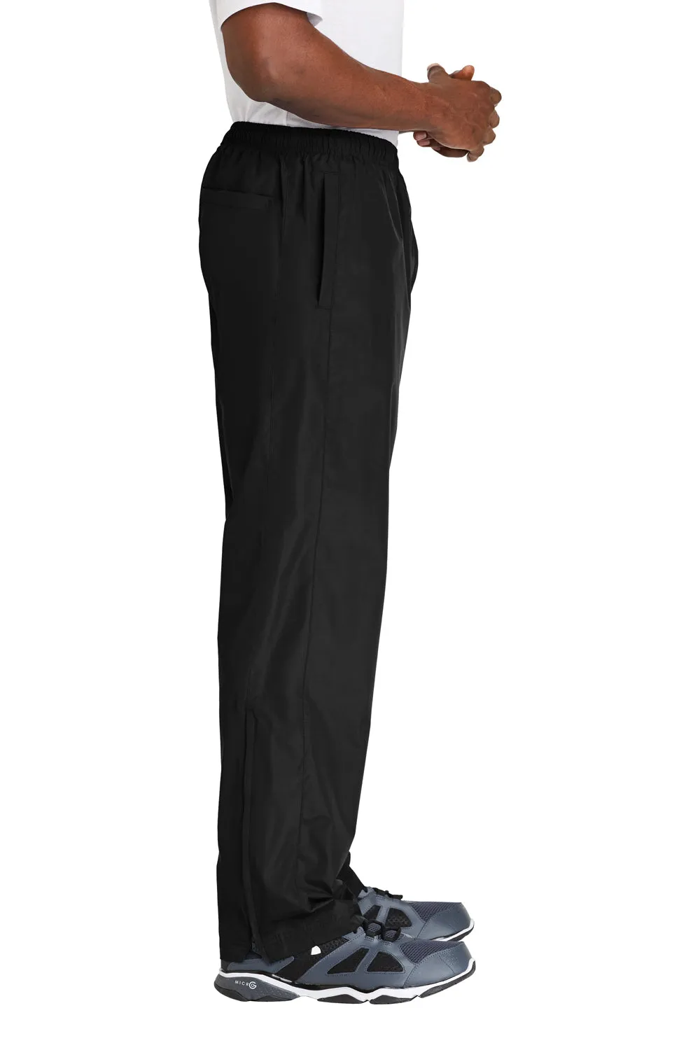 Sport-Tek Herren wasserabweisende Windhose mit Taschen - Schwarz