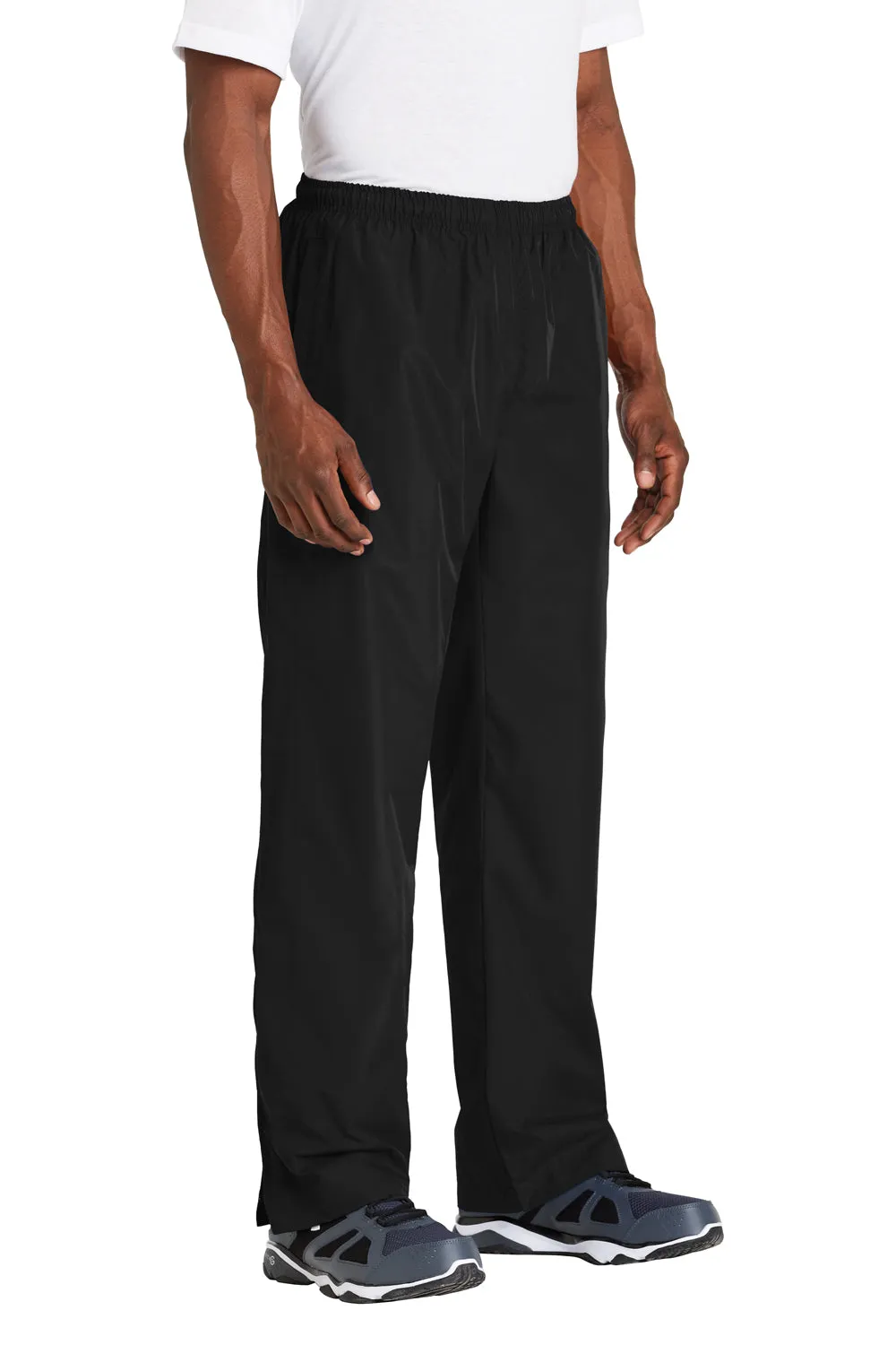 Sport-Tek Herren wasserabweisende Windhose mit Taschen - Schwarz