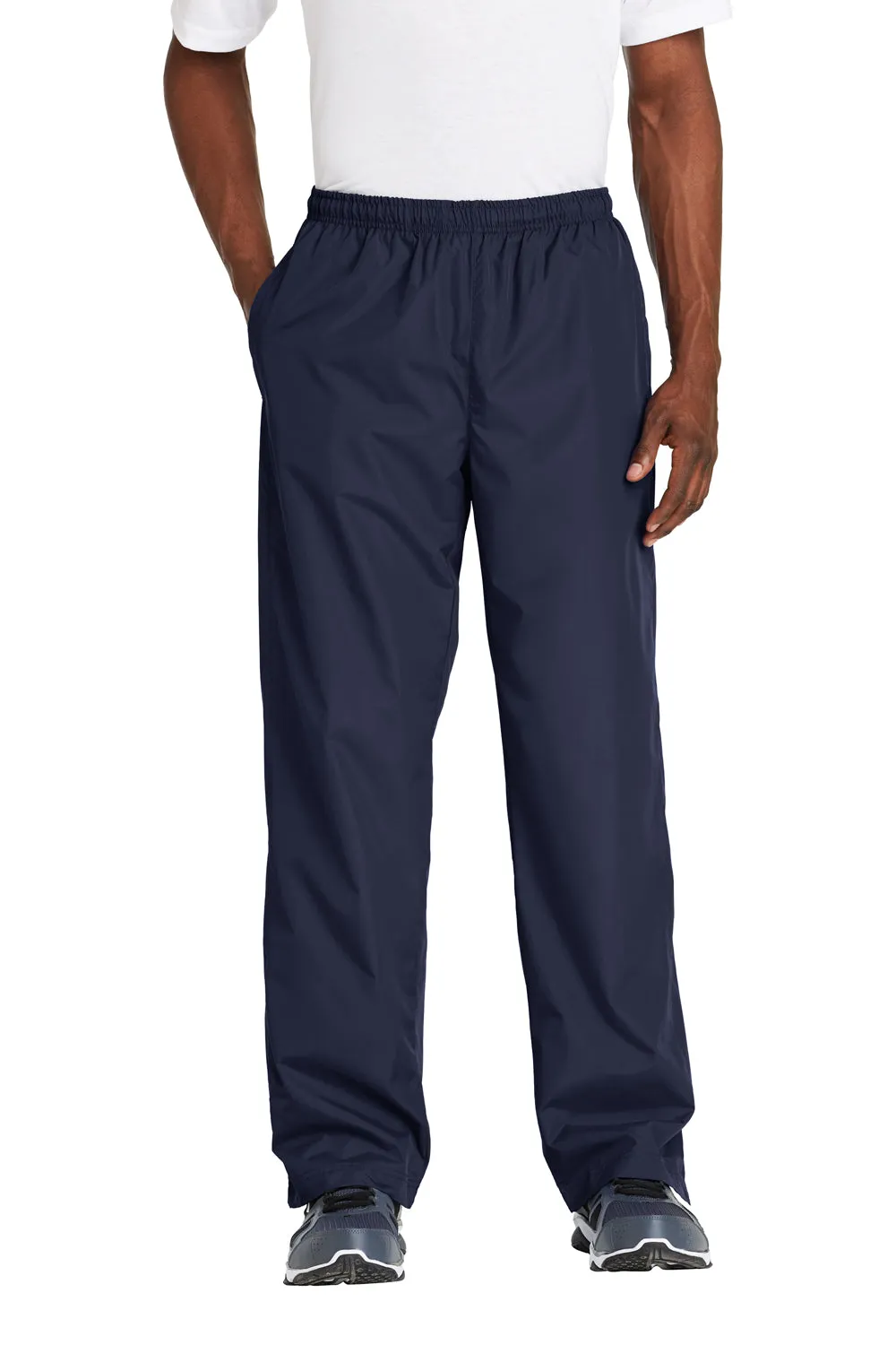 Sport-Tek Herren wasserabweisende Windhose mit Taschen - Echt Marineblau