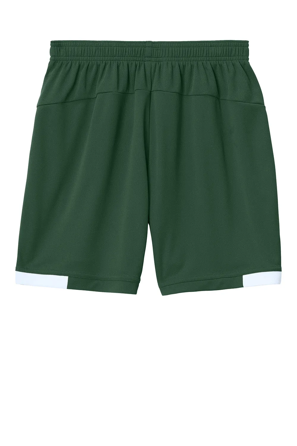 Sport-Tek Jugendclub Feuchtigkeitstransportierende Shorts - Waldgrün/Weiß Kleidung Sport-Tek