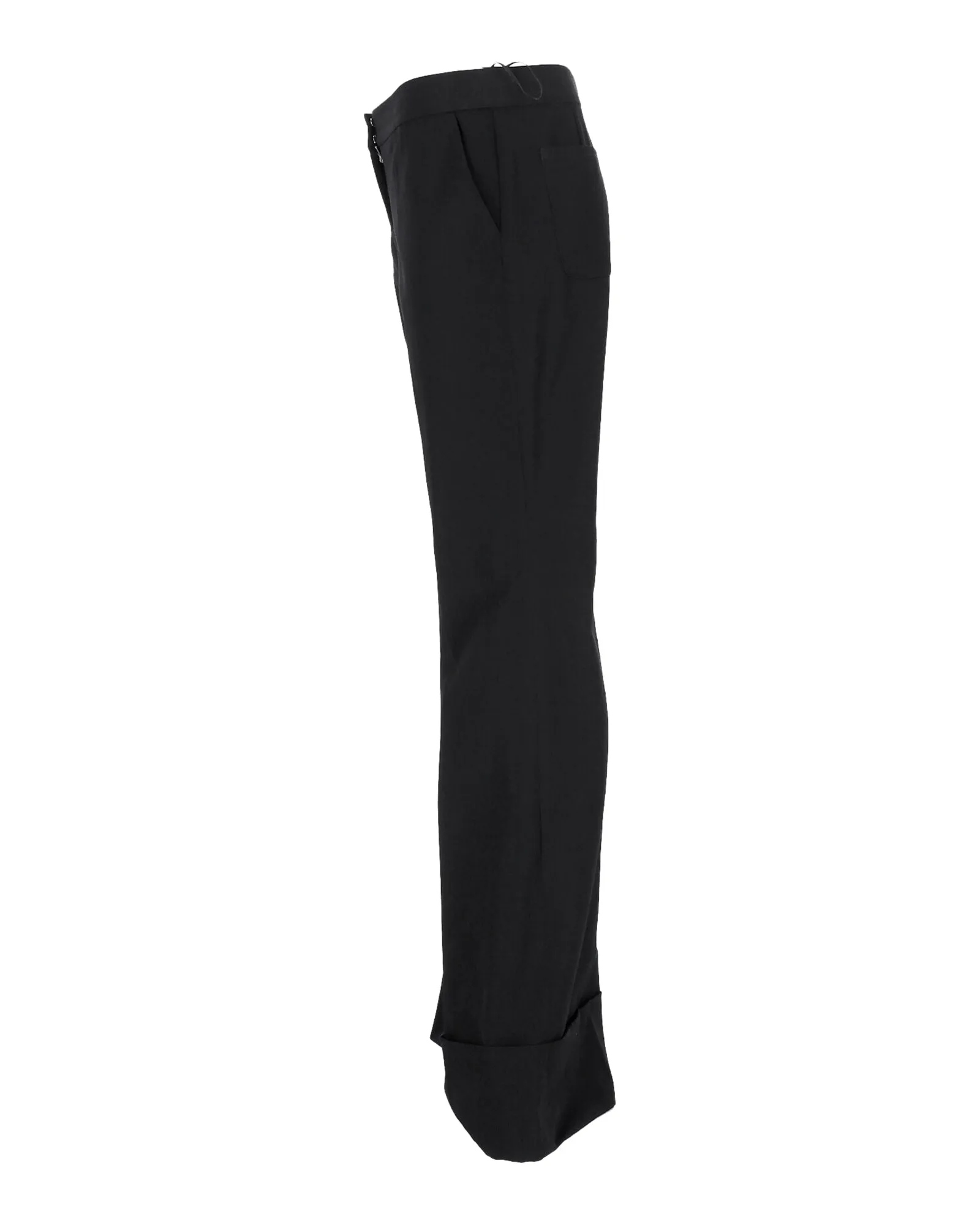 Stella McCartney Boot-Cut Hose in schwarzer Wolle