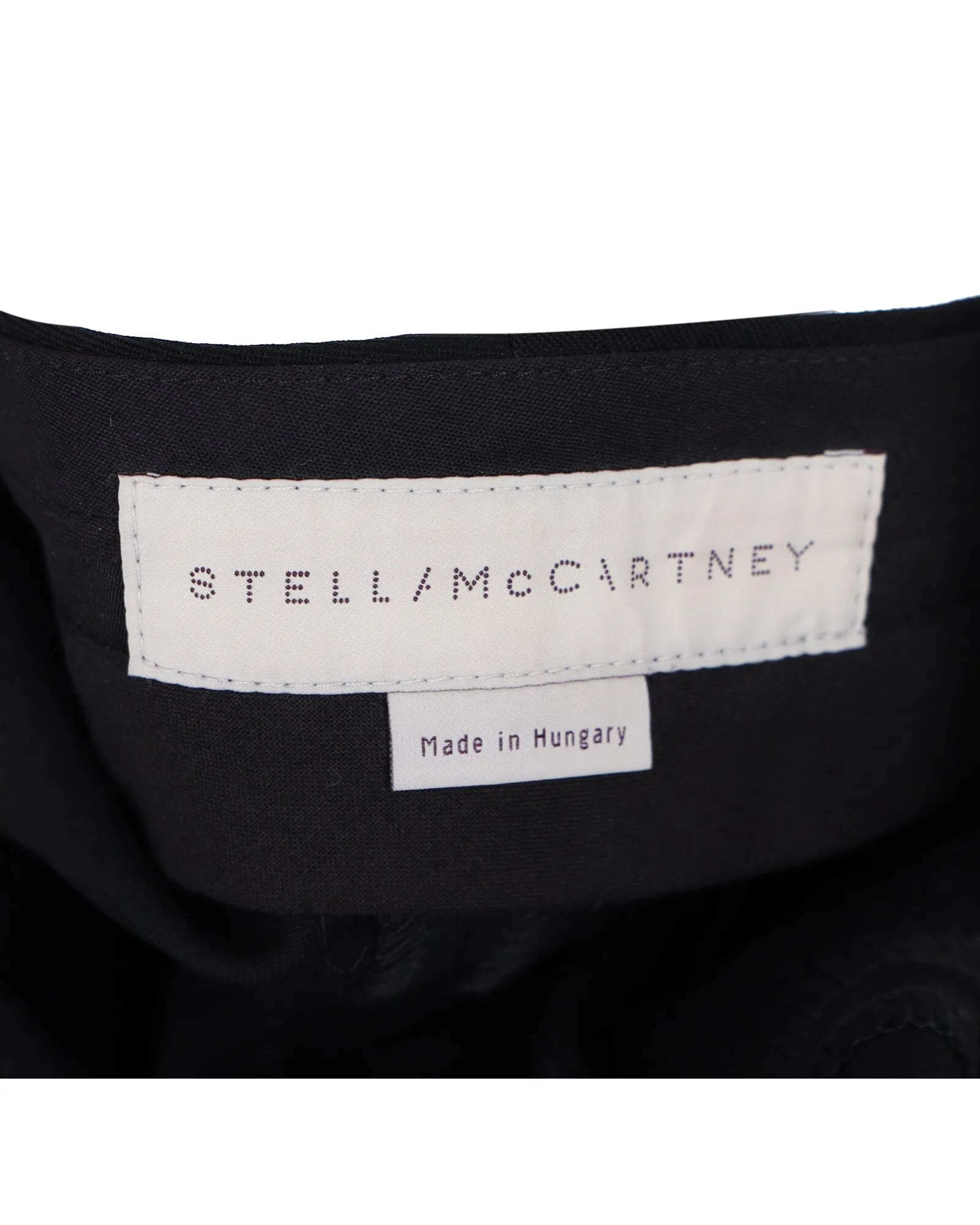 Stella McCartney Boot-Cut Hose in schwarzer Wolle