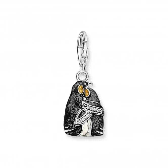 Sterling Silber Emaille Zirkonia Pinguin Anhänger 1909-691-7 Thomas Sabo Sammel-Anhänger