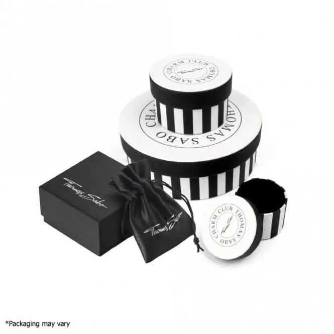 Sterling Silber Emaille Zirkonia Weiß Eislauf-Schlittschuh Anhänger 1907-041-14 Thomas Sabo Sammelbare Charms