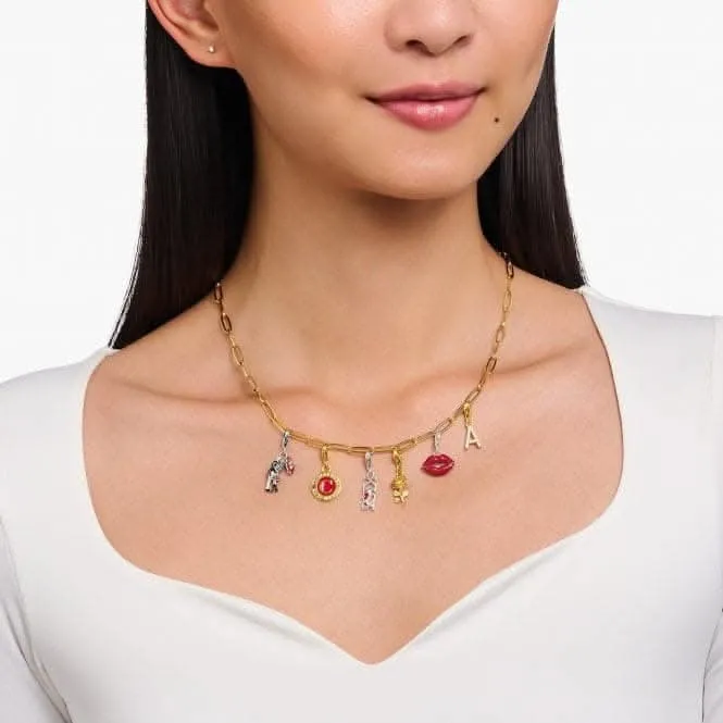 Sterling Silber Vergoldeter Rosen-Anhänger 2077-413-39 Thomas Sabo Sammel-Anhänger