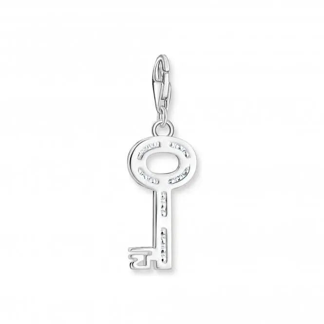 Sterling Silber Zirkonia Weiß Schlüsselanhänger 0010-051-14 Thomas Sabo Sammelbare Charms