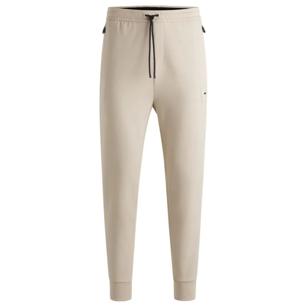 Dehnbare Jogginghose mit Logo-Patch