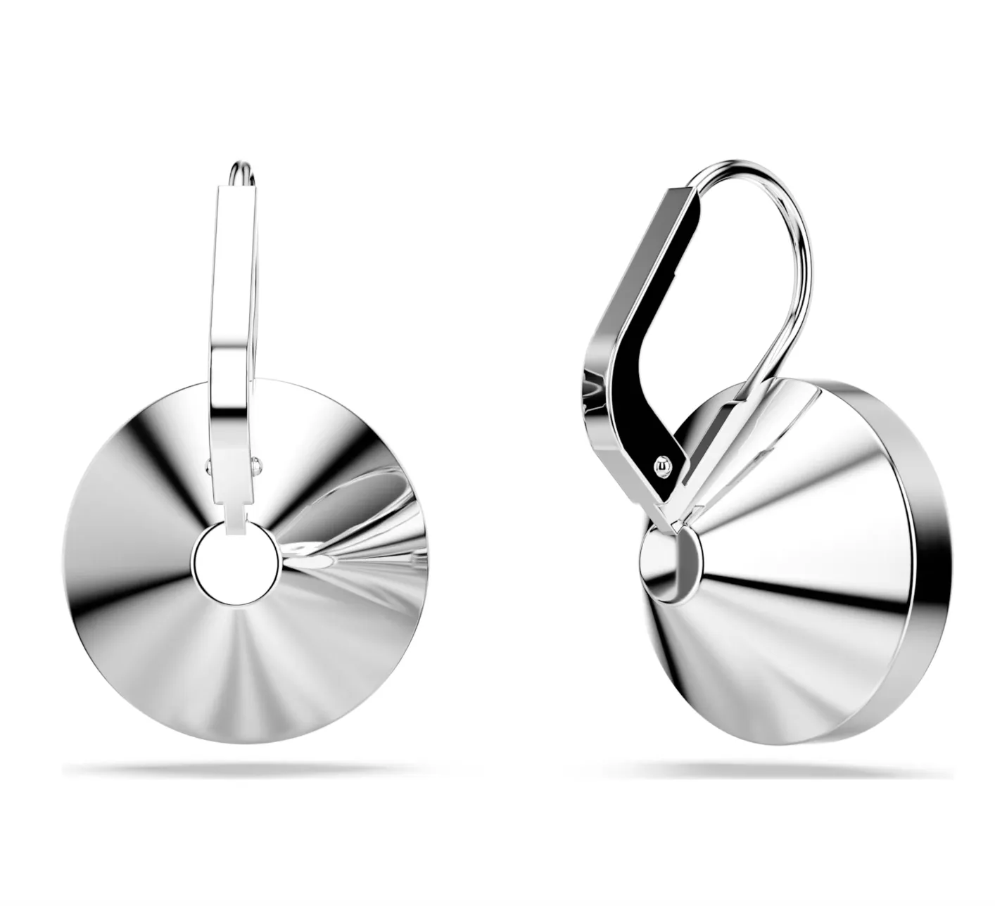 Swarovski Schmuck Bella Grüne Runde Silberne Tropfenohrringe