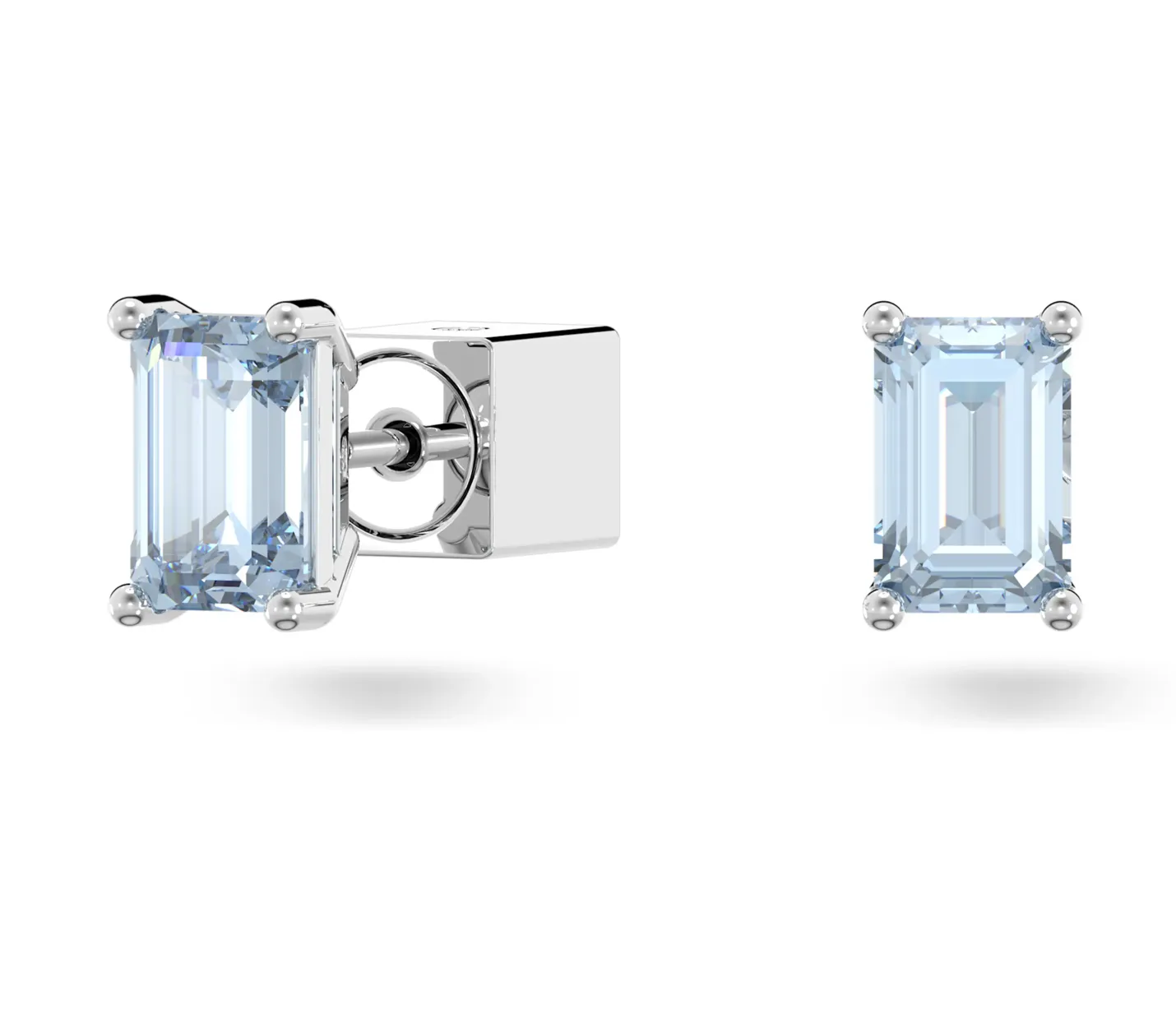 Swarovski Schmuck Chroma Kissenblaue Silberne Steckerohrringe