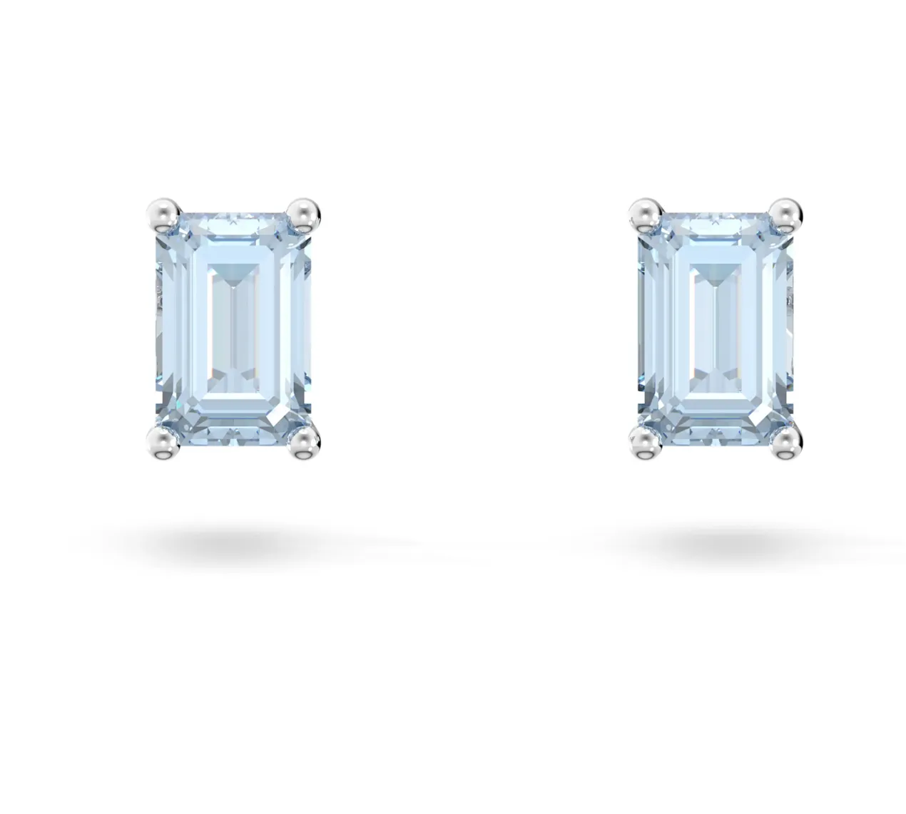 Swarovski Schmuck Chroma Kissenblaue Silberne Steckerohrringe