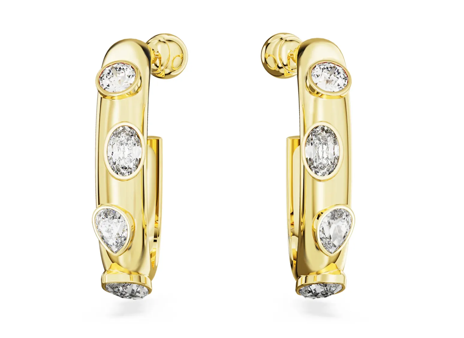 Swarovski Schmuck Dextera Gold Mixed Cut Creolen