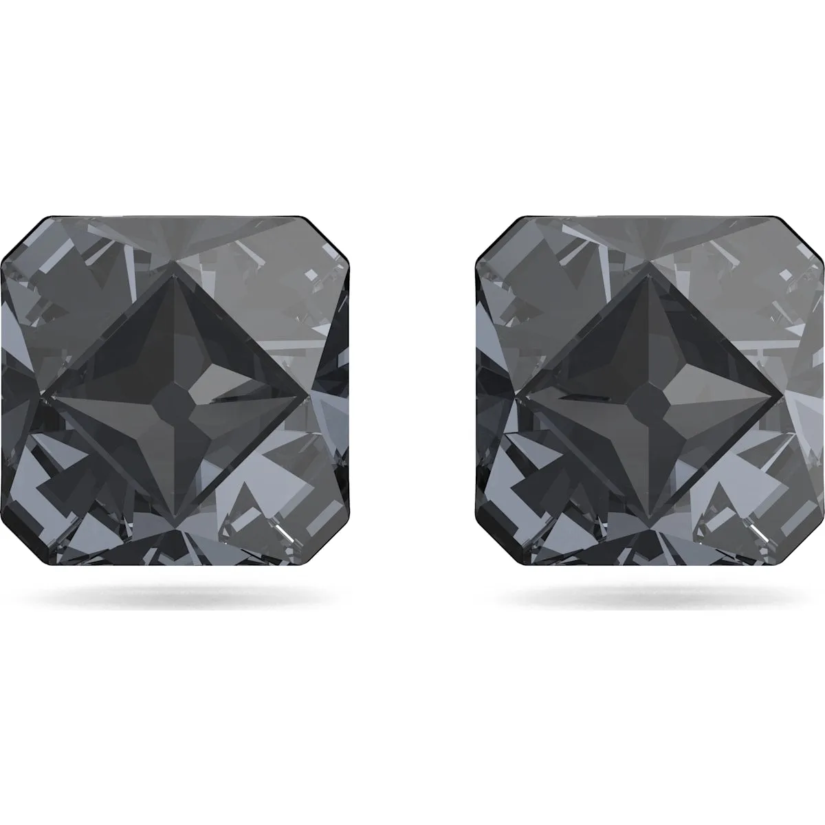 Swarovski Schmuck Swarovski Ortyx Ruthenium-beschichtete graue Kristall-Pyramiden-Steckerohrringe