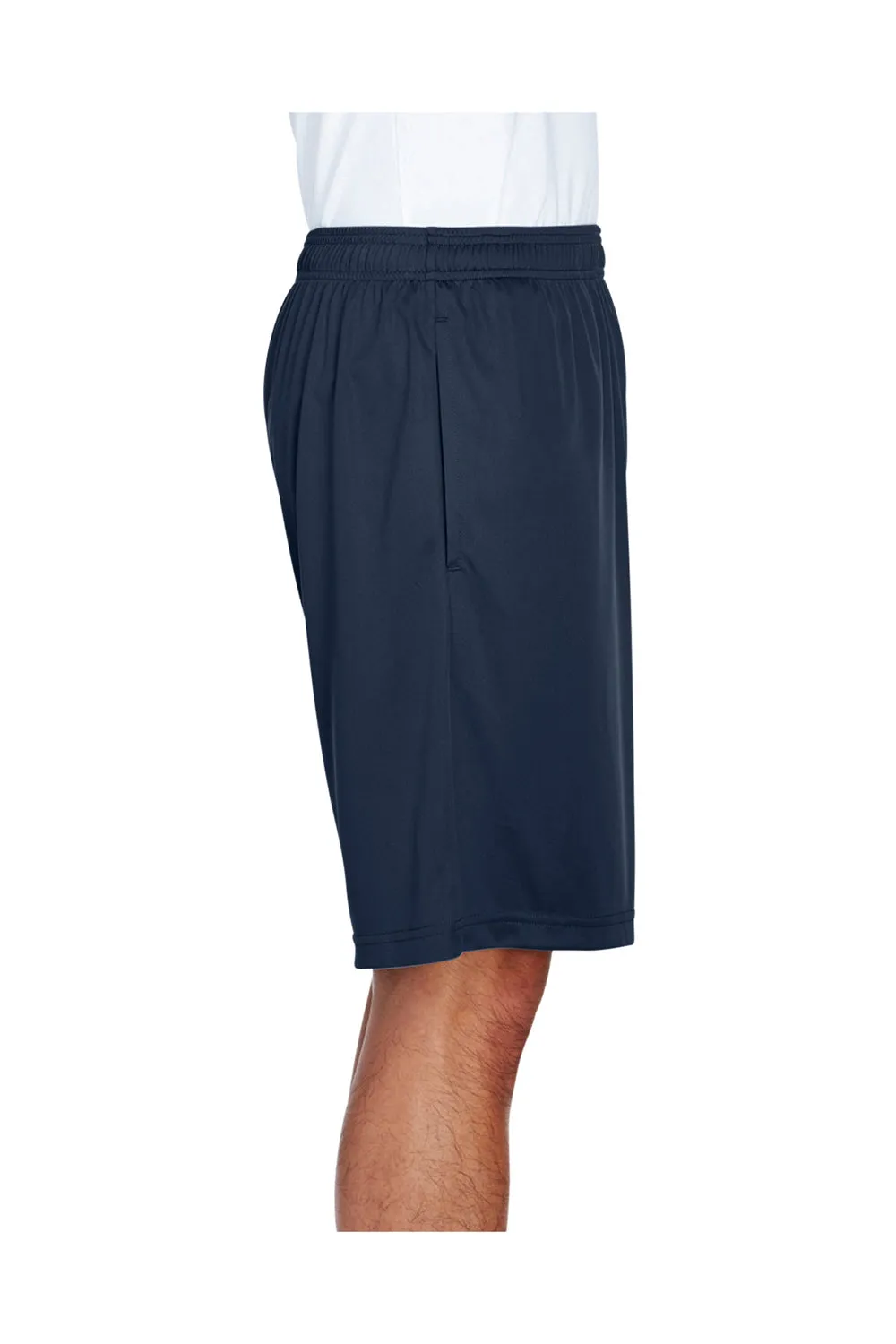 Team 365 Herren Zone Performance Feuchtigkeitstransportierende Shorts mit Taschen - Dunkelmarineblau