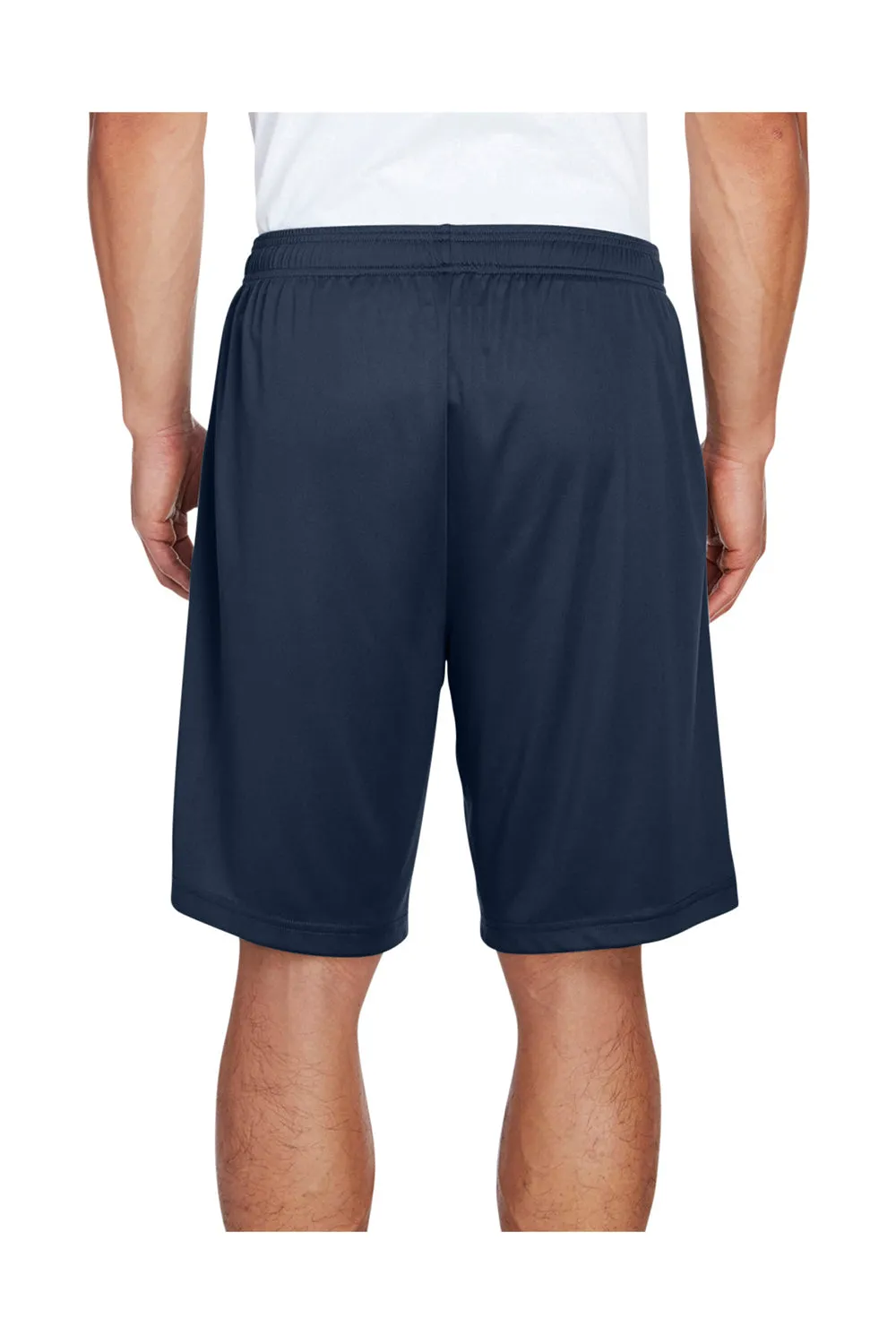 Team 365 Herren Zone Performance Feuchtigkeitstransportierende Shorts mit Taschen - Dunkelmarineblau