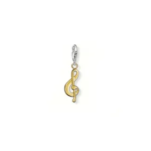 Thomas Sabo 18K Yellow Gold Plated Treble Clef Charm 0969-413-12