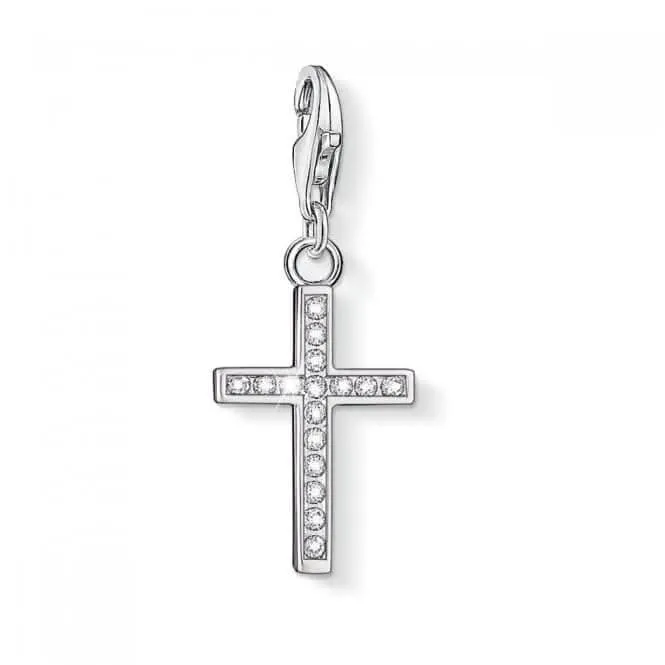 Thomas Sabo Charm Club Silber Zirkonia Kreuz Anhänger 0049-051-14 Thomas Sabo Sammelbare Charms
