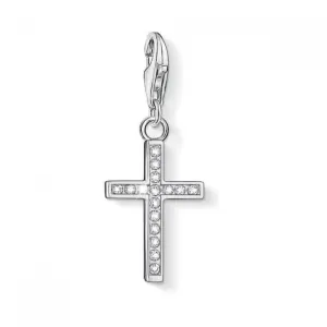 Thomas Sabo Charm Club Silber Zirkonia Kreuz Anhänger 0049-051-14 Thomas Sabo Sammelbare Charms
