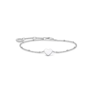 Thomas Sabo Schmuck Thomas Sabo Charm Club Armband aus Sterlingsilber mit gepunktetem Herz