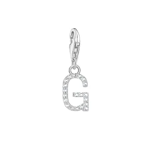Thomas Sabo Schmuck Thomas Sabo Charmista Anhänger aus Sterling Silber mit Buchstabe G