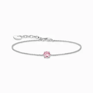 Thomas Sabo Schmuck Thomas Sabo Sterling Silber Kreis Pink Zirkonia Armband