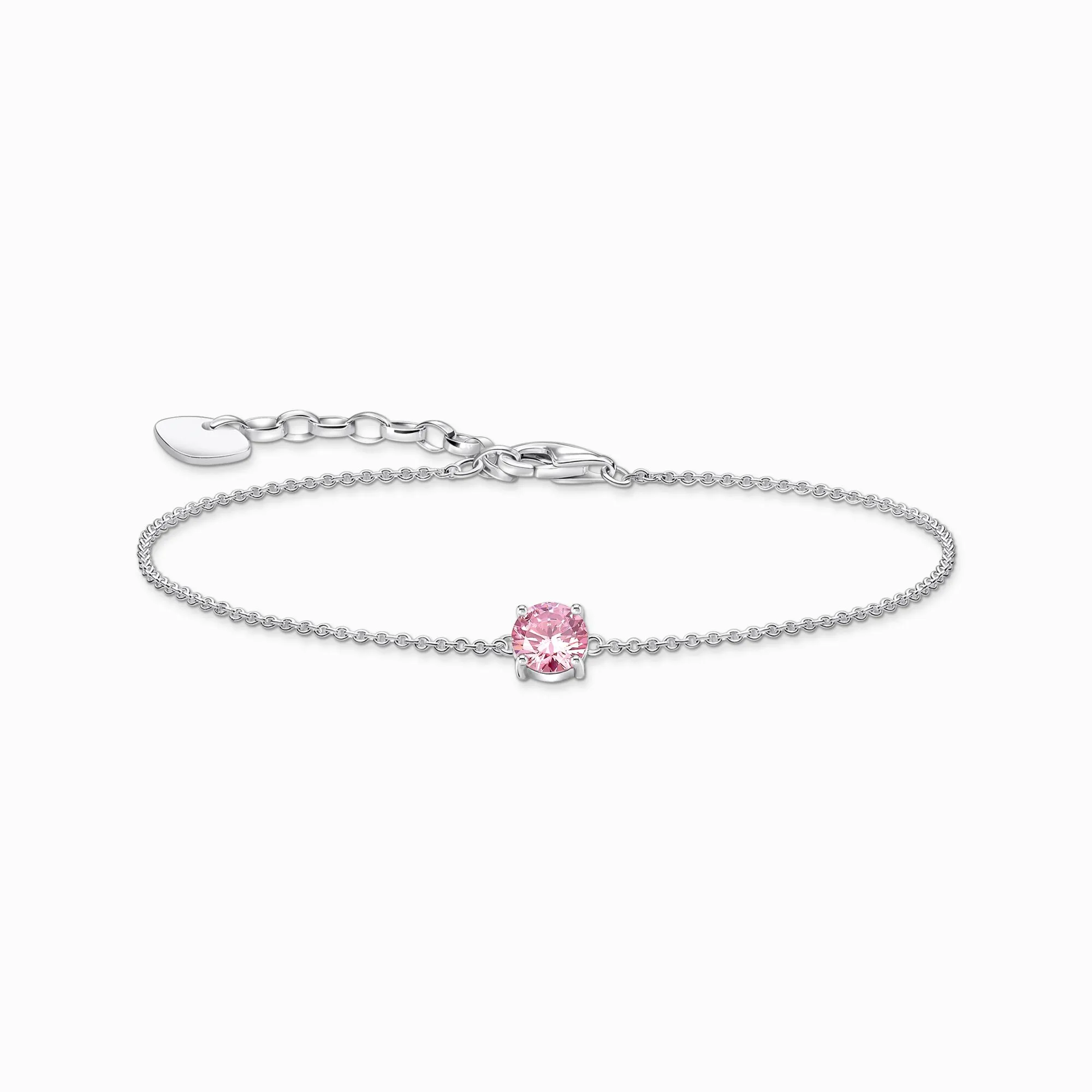 Thomas Sabo Schmuck Thomas Sabo Sterling Silber Kreis Pink Zirkonia Armband