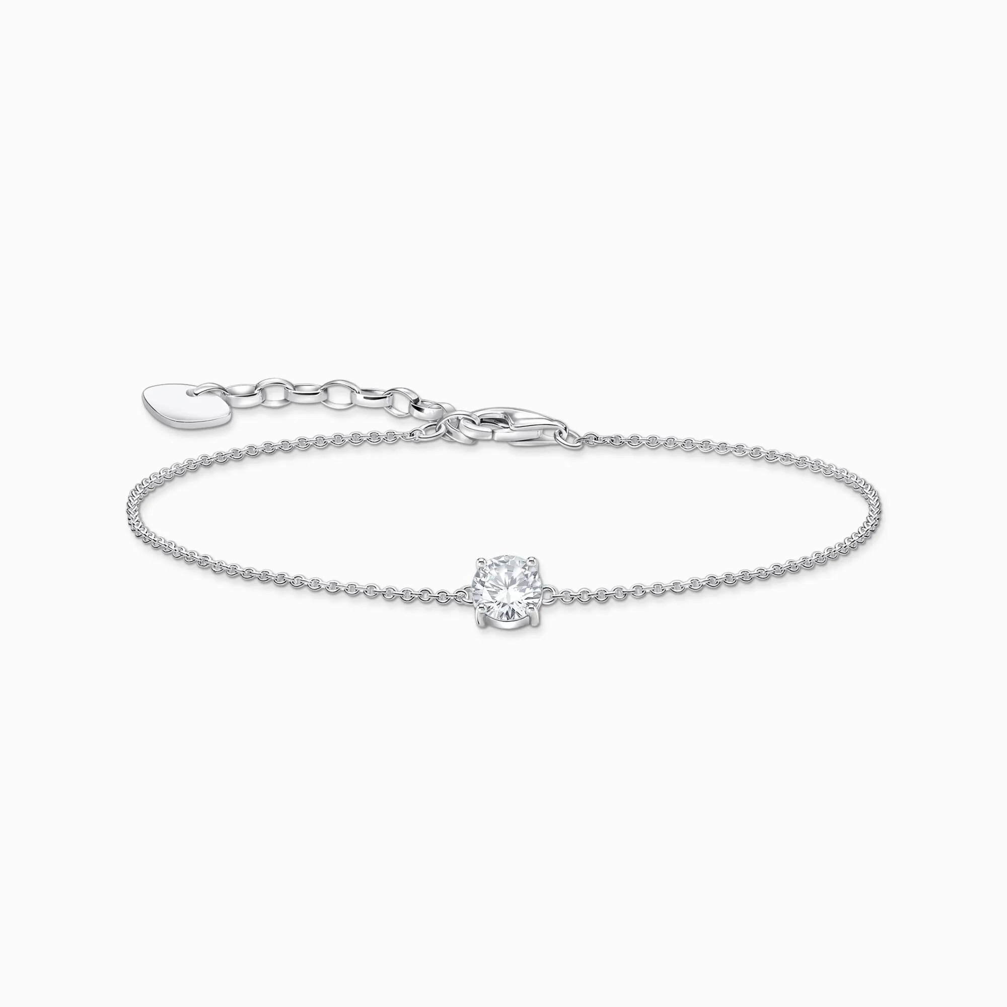 Thomas Sabo Schmuck Thomas Sabo Sterling Silber Kreis Weiß Zirkonia Armband